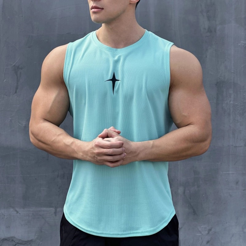 summer Sleeveless vest outdoor - огляд і ціна Undershirt Crew Neck