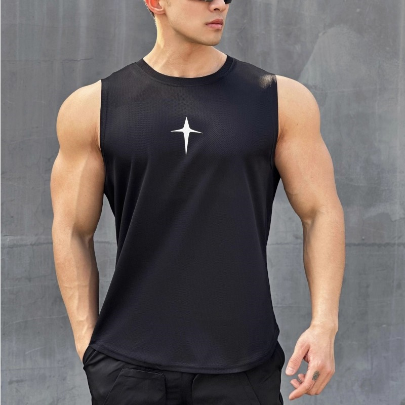 summer Sleeveless vest outdoor - огляд і ціна Undershirt Crew Neck