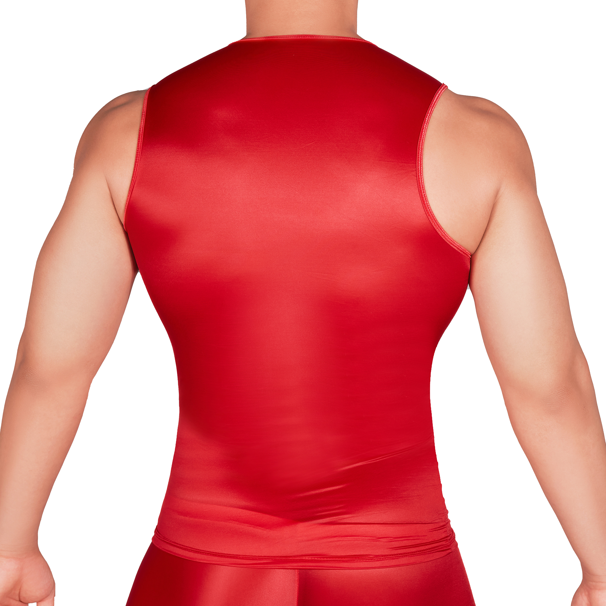 Solid Color Men's Slim Smooth  - огляд і ціна Sleeveless Undershirt