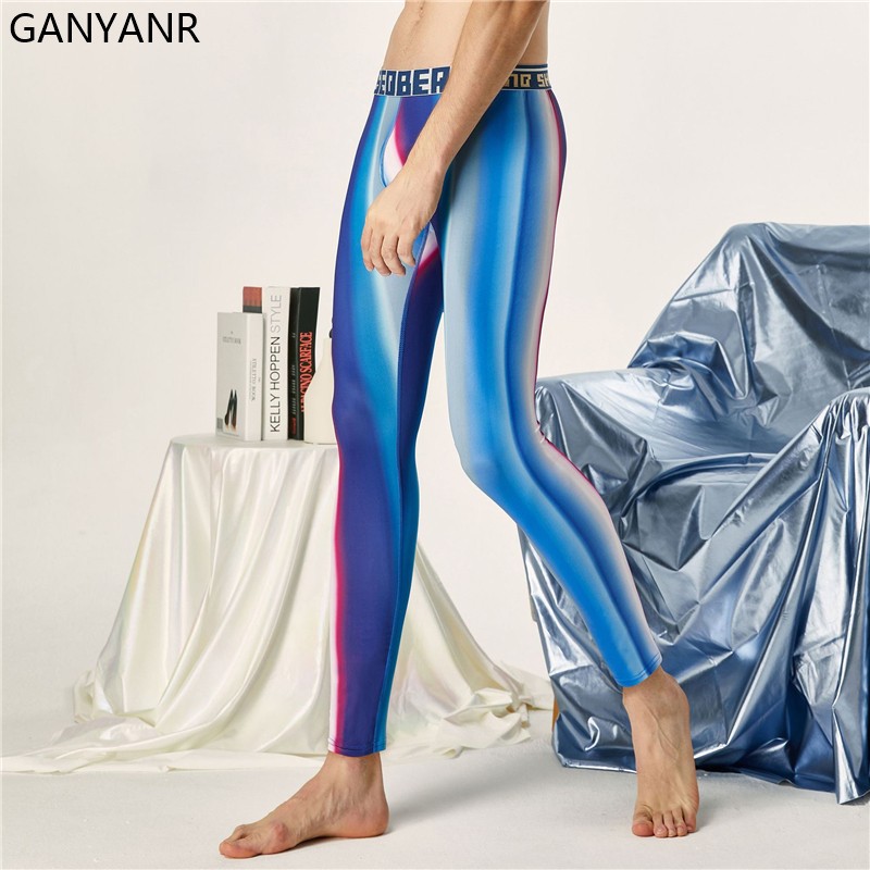 GANYANR Running Tights Men Com - огляд і ціна Compression Long Pant
