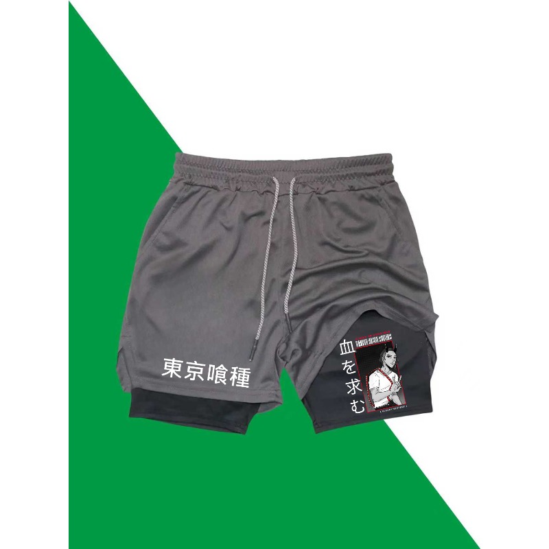 Tokyo Ghoul Print 2in1 Running - огляд і ціна Compression Shorts Athletes