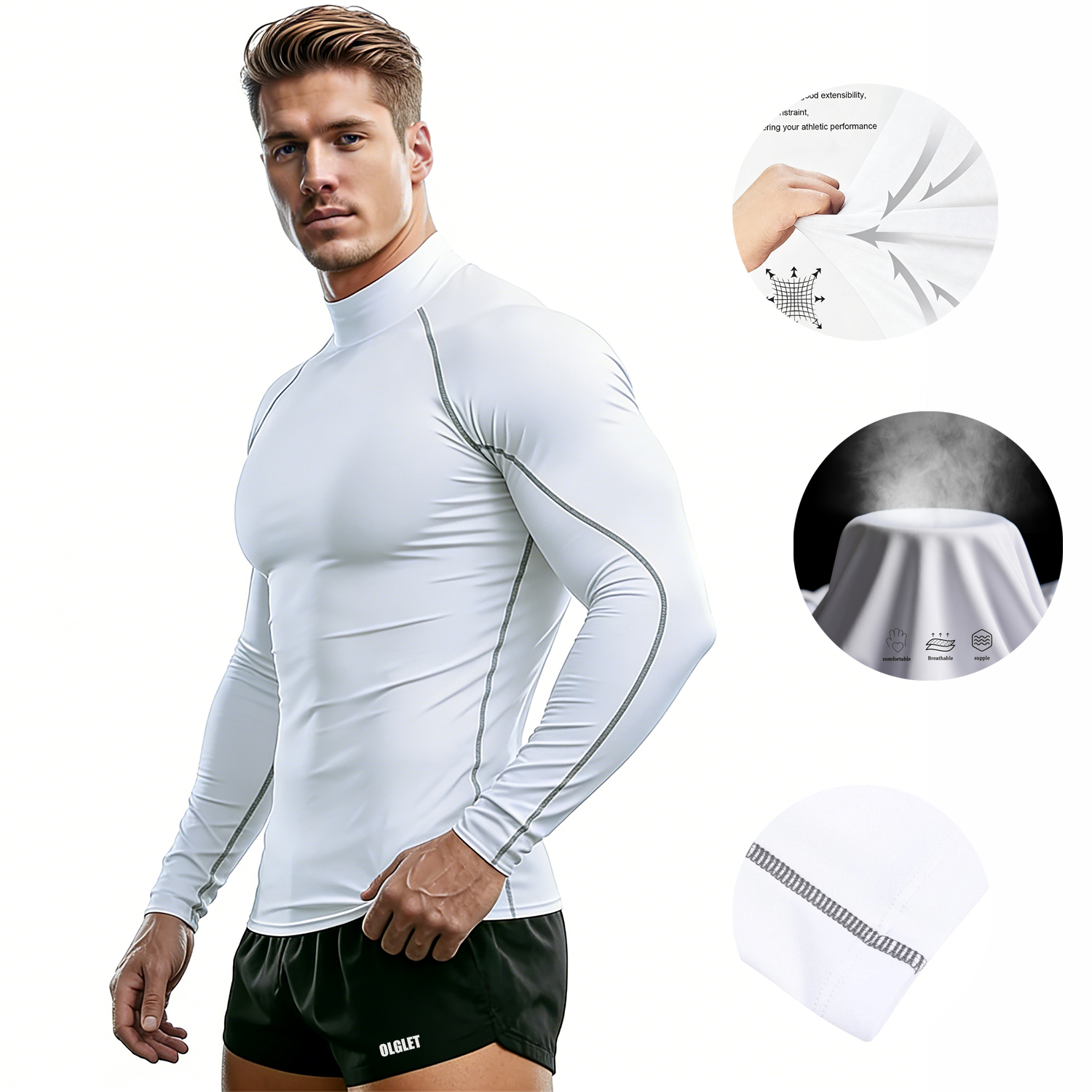 Sport T-shirt Men Compression  - огляд і ціна T Shirt Tight Fit