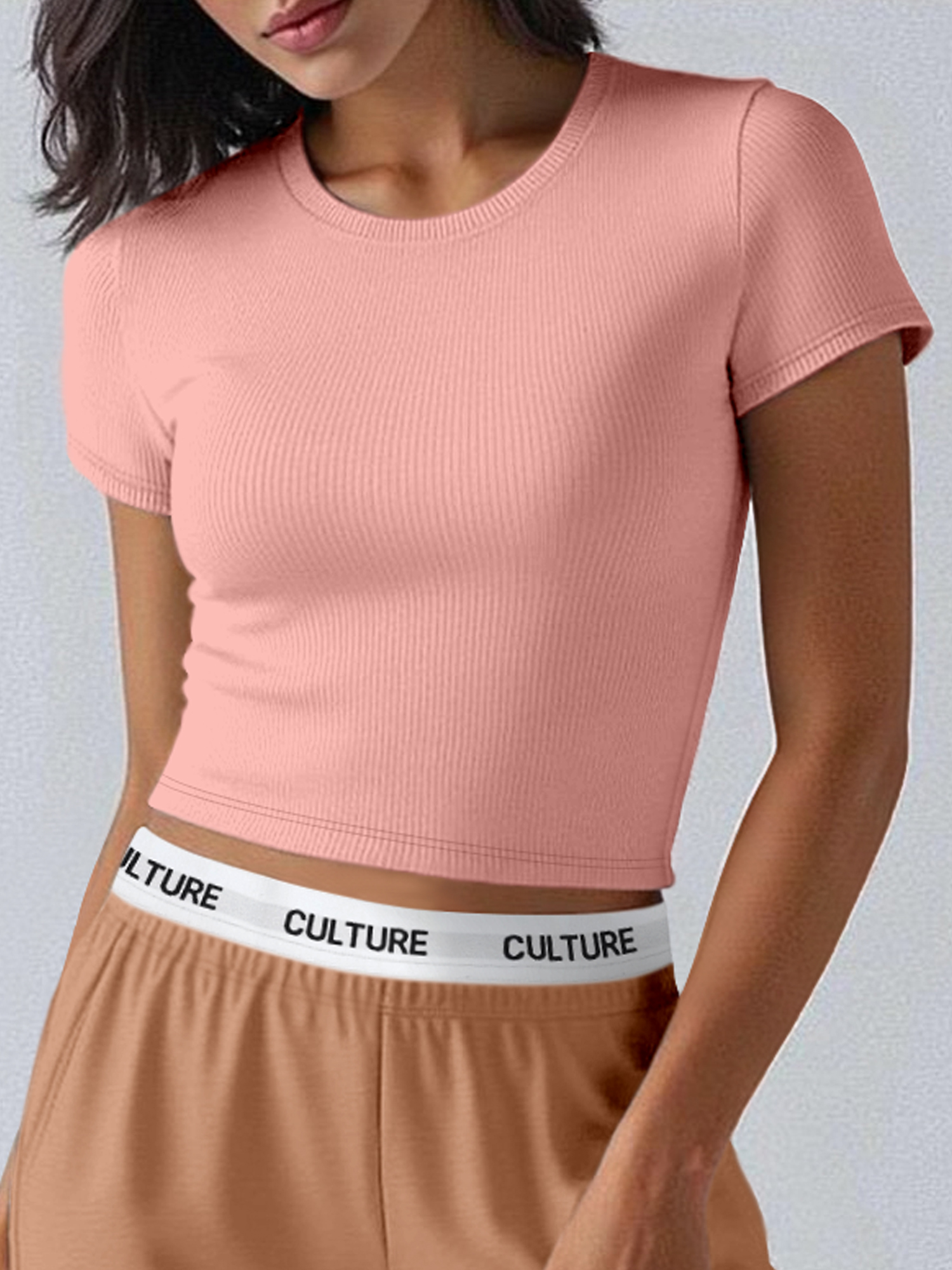 Versatile Ribbed Crew‑Neck Cro - огляд і ціна Undershirt Crew Neck