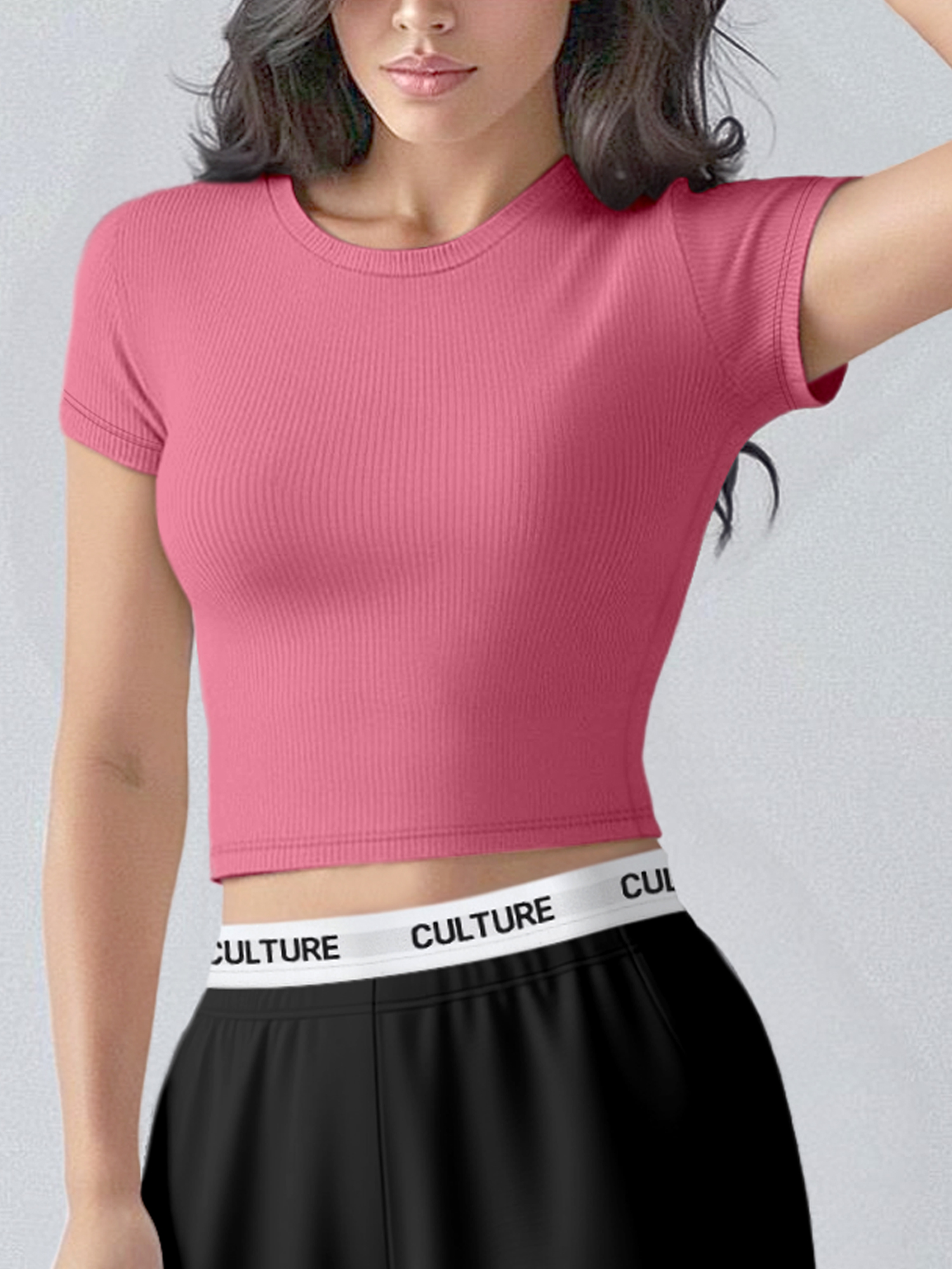 Versatile Ribbed Crew‑Neck Cro - огляд і ціна Undershirt Crew Neck