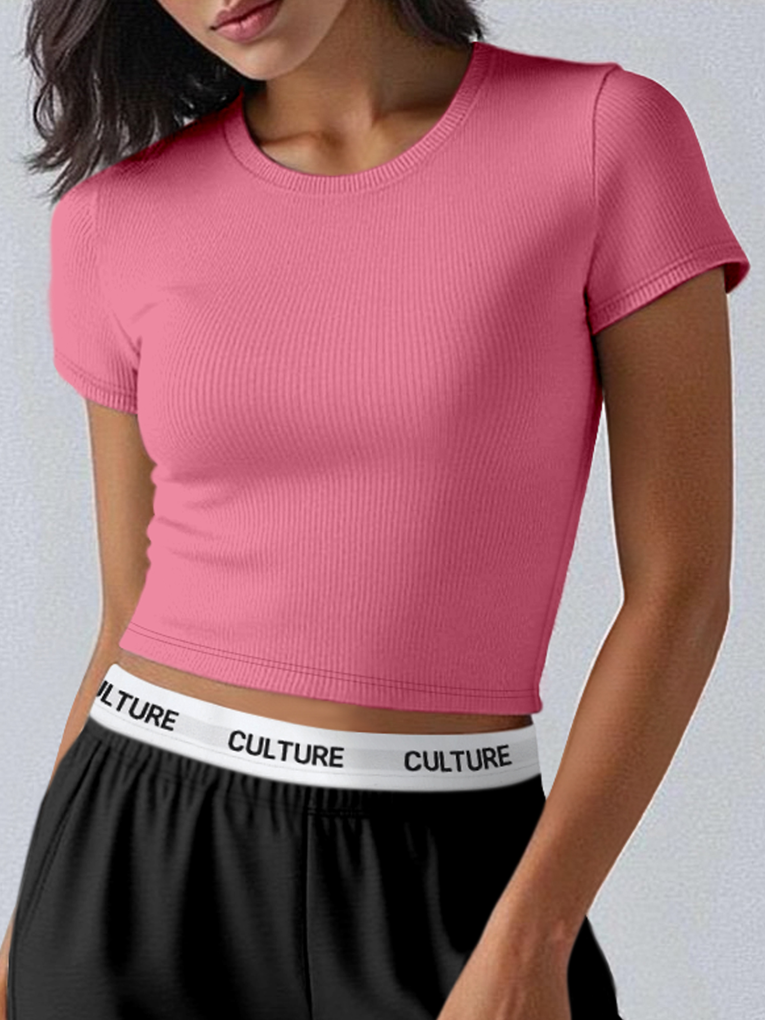 Versatile Ribbed Crew‑Neck Cro - огляд і ціна Undershirt Crew Neck