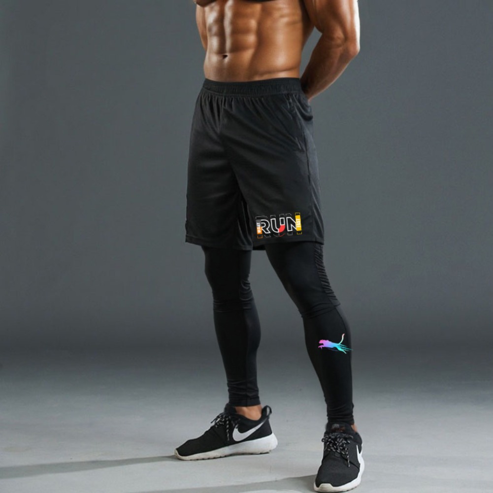 Men's Running Jogging 2 Piece  - огляд і ціна Compression Shorts Athletes
