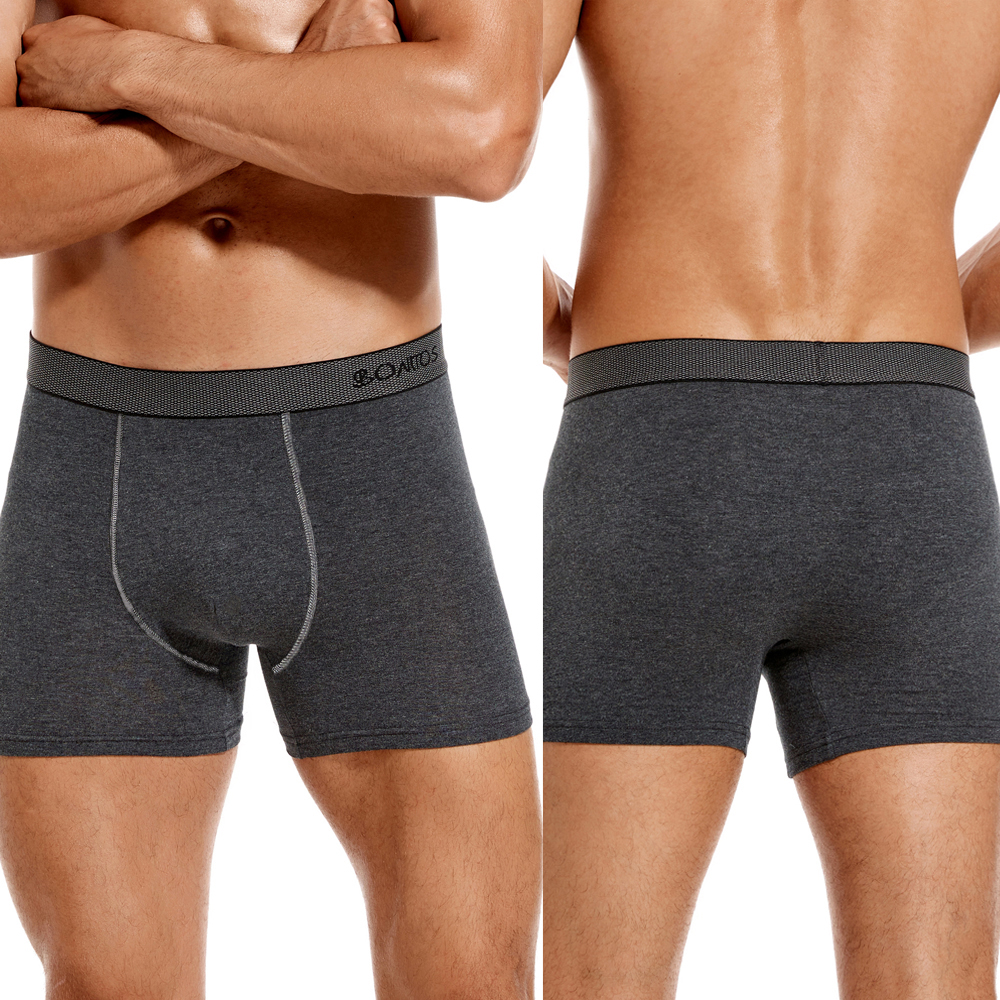 6pcs/pack Boxer Briefs Solid C - огляд і ціна Multi Pack Underwear