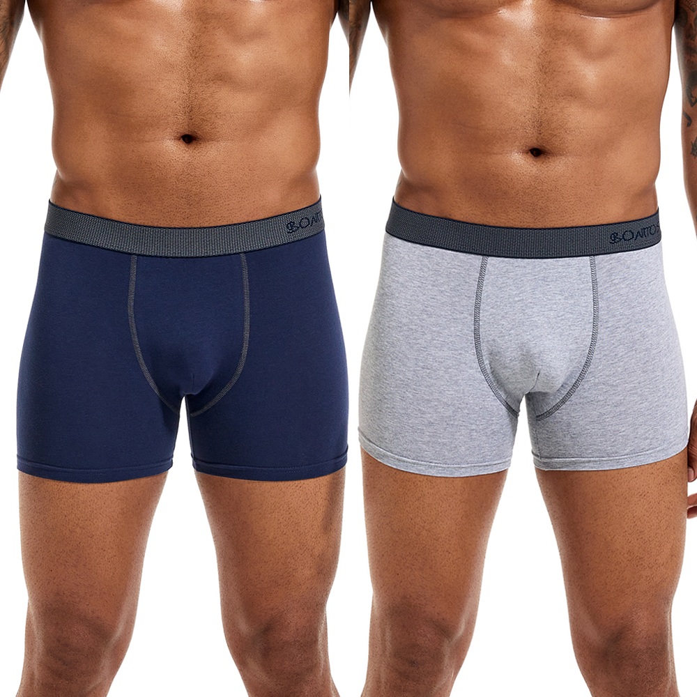 6pcs/pack Boxer Briefs Solid C - огляд і ціна Multi Pack Underwear