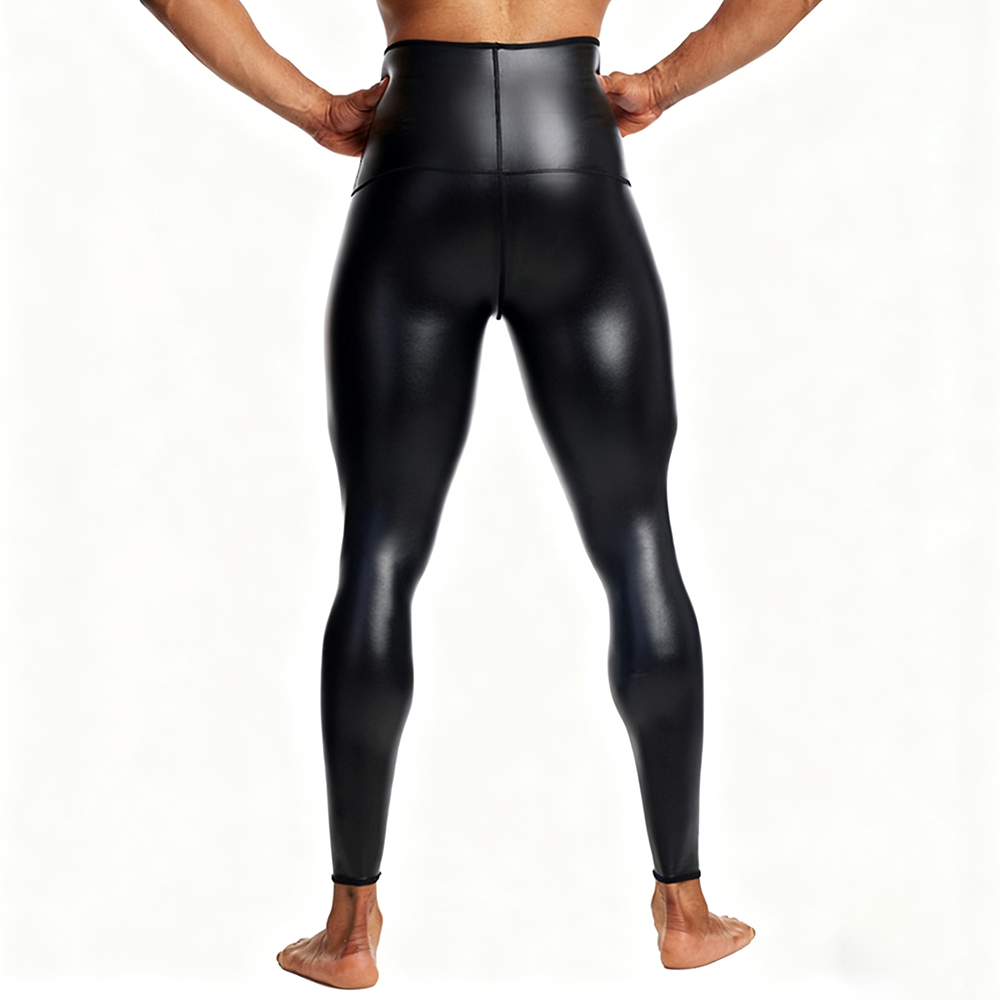 Sexy Men PU Leather Long Pants - огляд і ціна Compression Long Pant