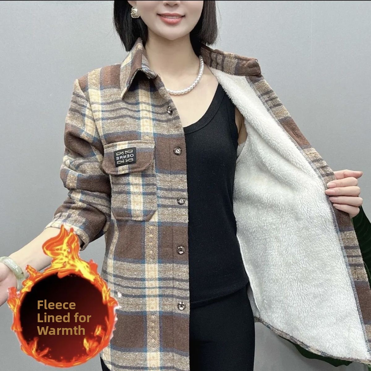 Thickened Fleece Flannel Plaid - огляд і ціна Thermal Long John