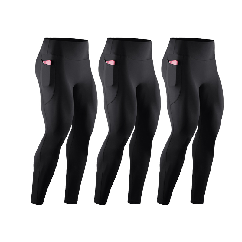3 Pcs Men High Waist Compressi - огляд і ціна Compression Long Pant
