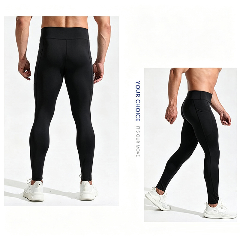 3 Pcs Men High Waist Compressi - огляд і ціна Compression Long Pant