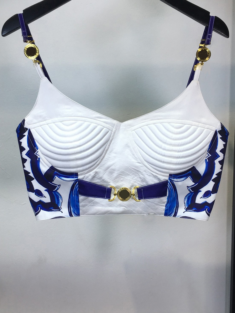 Summer Bohemain Blue And White - огляд і ціна Suspender Tank Top
