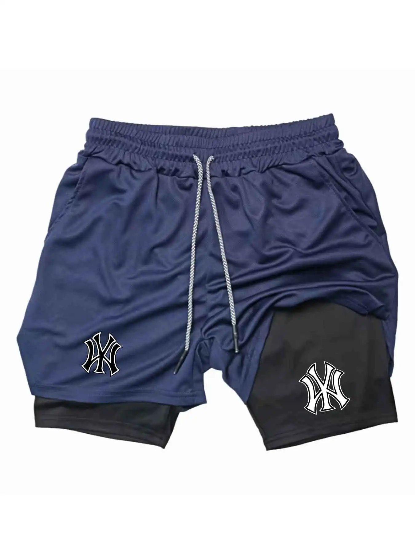 Men 2 in 1 Logo Print Sports S - огляд і ціна Compression Shorts Athletes