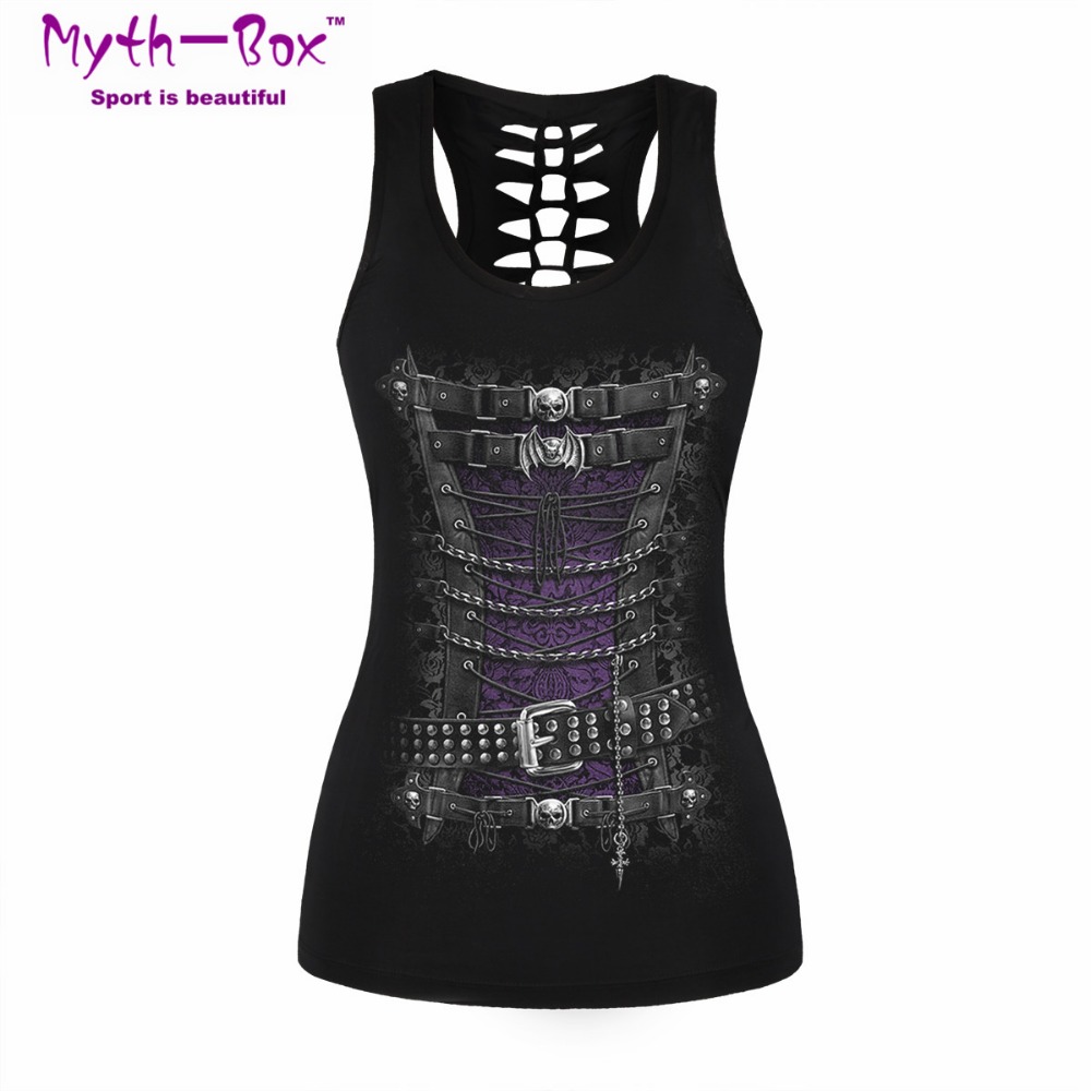 Women Sport Vest Bad Cat Print - огляд і ціна Sleeveless Undershirt