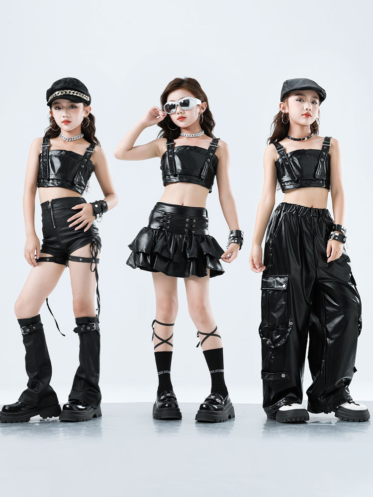 Kid Kpop Hip Hop Clothing Blac - огляд і ціна Suspender Tank Top