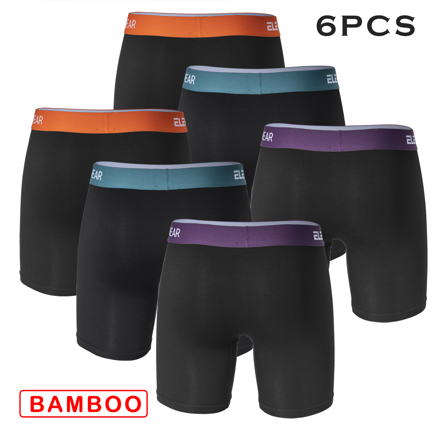 6 pcs Bamboo Men Underwear Wit - огляд і ціна Boxer Shorts Modal