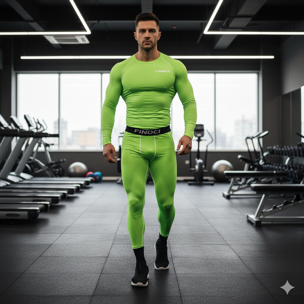 FINDCI Men's Sports Running Se - огляд і ціна Compression Long Pant