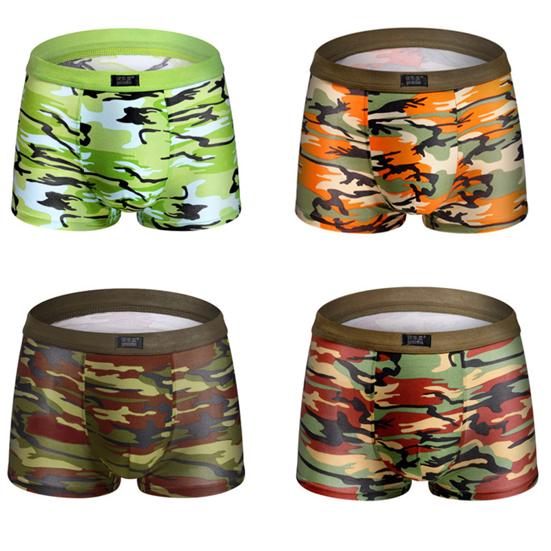 4pcs/lot Camouflage Boxer Men  - огляд і ціна Multi Pack Underwear