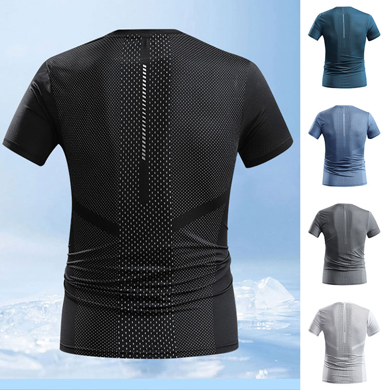 Men Summer Sports T-shirt Quic - огляд і ціна T Shirt Tight Fit