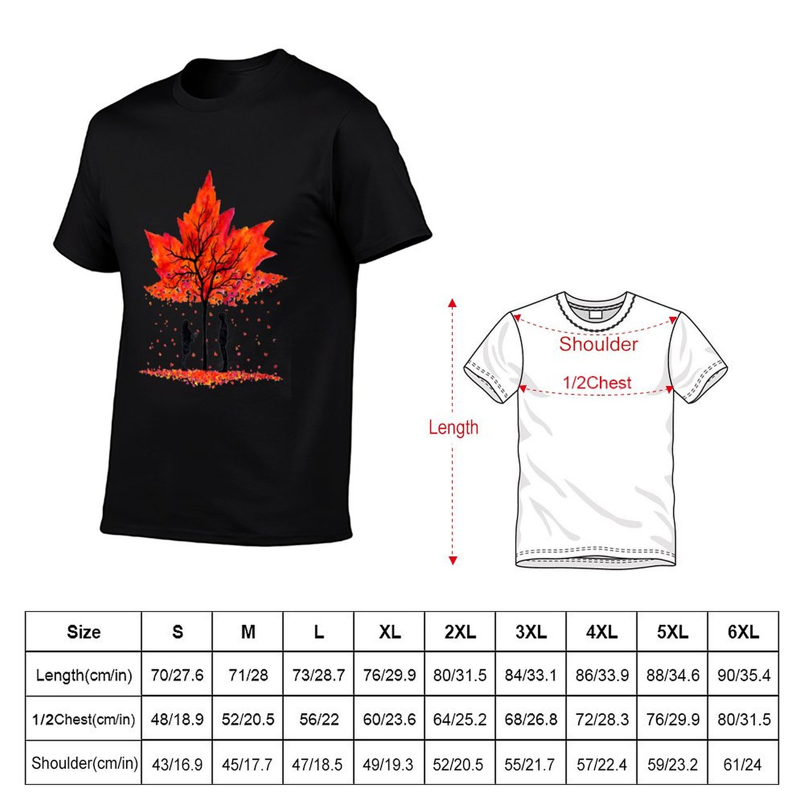 Love under the Maple Tree T-Sh - огляд і ціна Undershirt Crew Neck